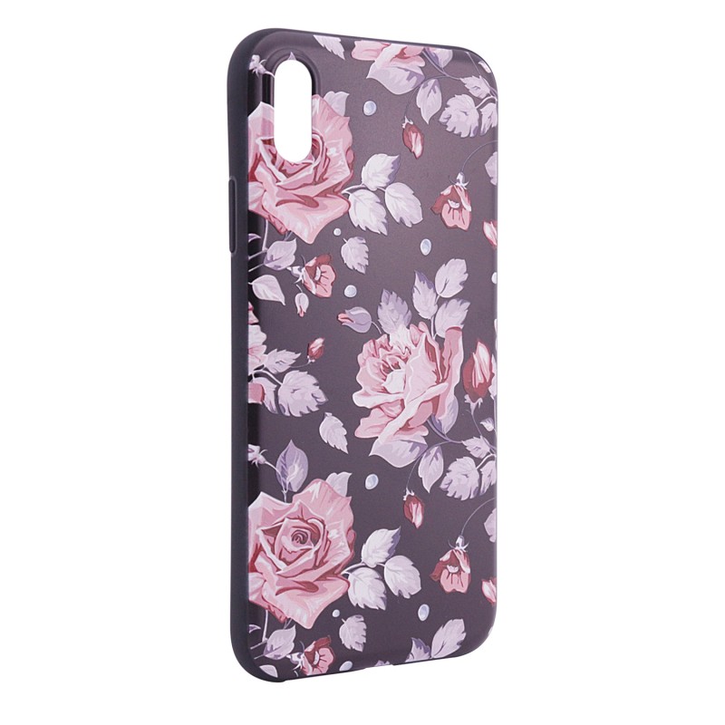 

TPU чохол OMEVE Pictures для iPhone X (5.8") (Рожеві троянди (чорний фон)) 273856