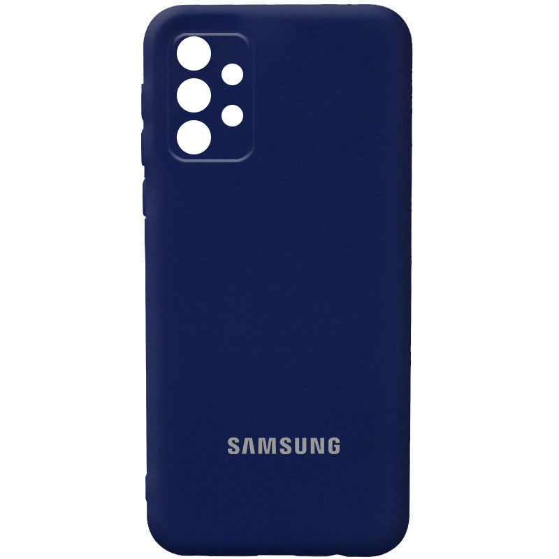 Чохол Silicone Cover Full Camera (AA) Samsung Galaxy A23 4G (Темно синій / Midnight blue)