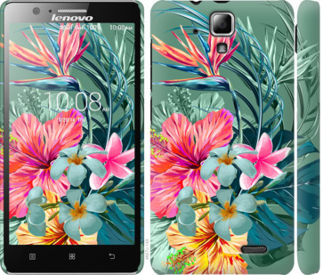 

Чехол Тропические цветы v1 для Lenovo A536 844954