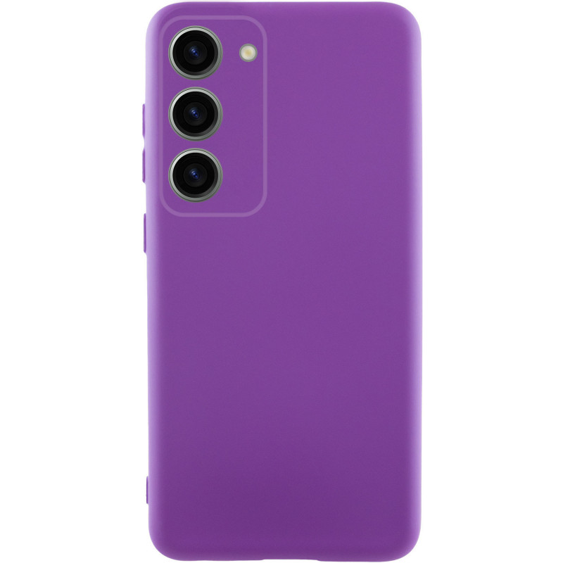 Чехол Silicone Cover Lakshmi Full Camera (AA) для Samsung Galaxy S24 FE (Фиолетовый / Purple)