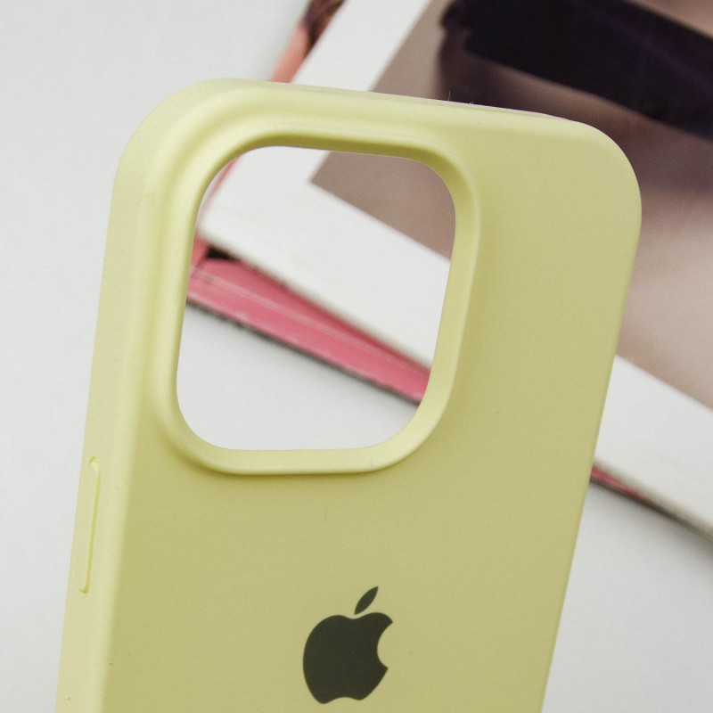 Купити Чохол Silicone Case Full Protective (AA) на Apple iPhone 16 Pro Max (6.9") (Жовтий / Mellow Yellow) на vchehle.ua