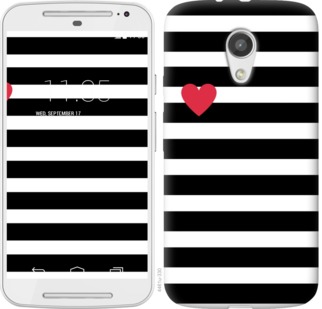 

Чехол Черно-белые полосы для Motorola Moto G2 752137