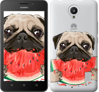 

Чохол Мопс і кавун на Huawei Y635 843901