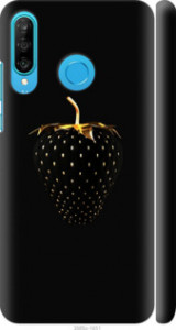 Чохол Чорна полуниця на Huawei P30 Lite