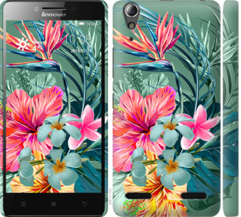 

Чехол Тропические цветы v1 для Lenovo A6000 844972