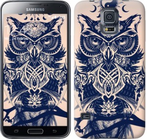 Чехол Узорчатая сова для Samsung Galaxy S5 Duos SM G900FD