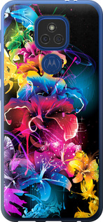 

Чехол Абстрактные цветы для Motorola E7 Plus 1634247