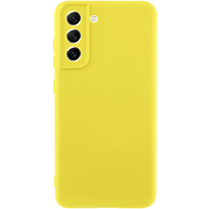 Чехол Silicone Cover Lakshmi Full Camera (A) для Samsung Galaxy S21 FE (Желтый / Flash)