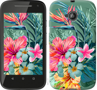 

Чехол Тропические цветы v1 для Motorola Moto E2 845325