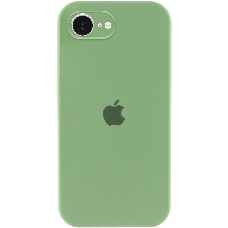 Чохол Silicone Case Full Camera Protective (AA) на Apple iPhone 16e (6.1") (М'ятний / Mint)