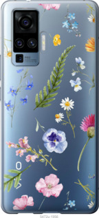 

Чехол Цветочный фон v2 для Vivo X50 Pro 1440443
