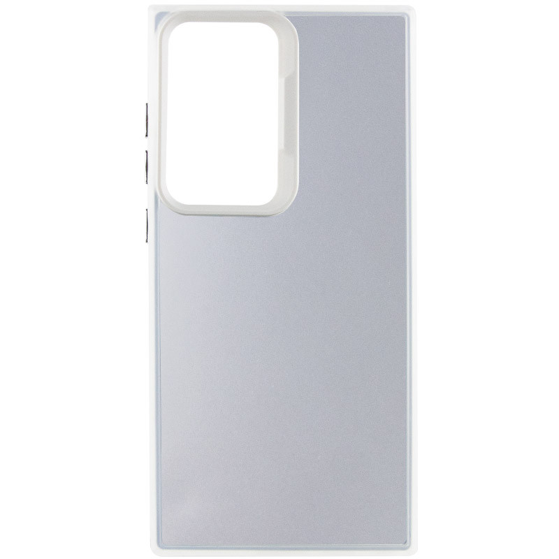 TPU+PC чехол Magic glow with protective edge для Samsung Galaxy S23 Ultra (White)