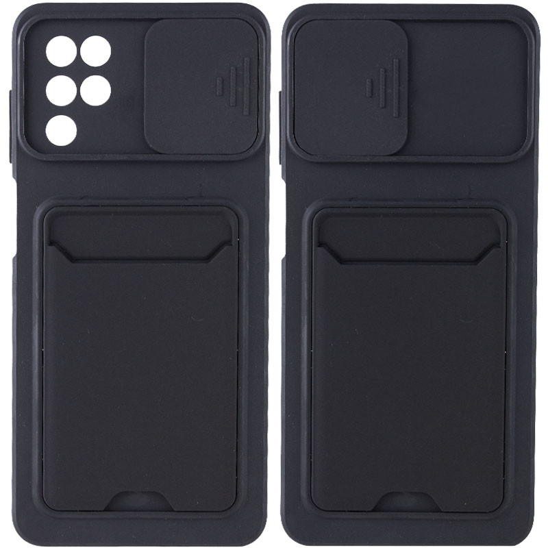 

TPU+PC чехол Card Holder для Samsung Galaxy A22 4G (Черный) 1213571