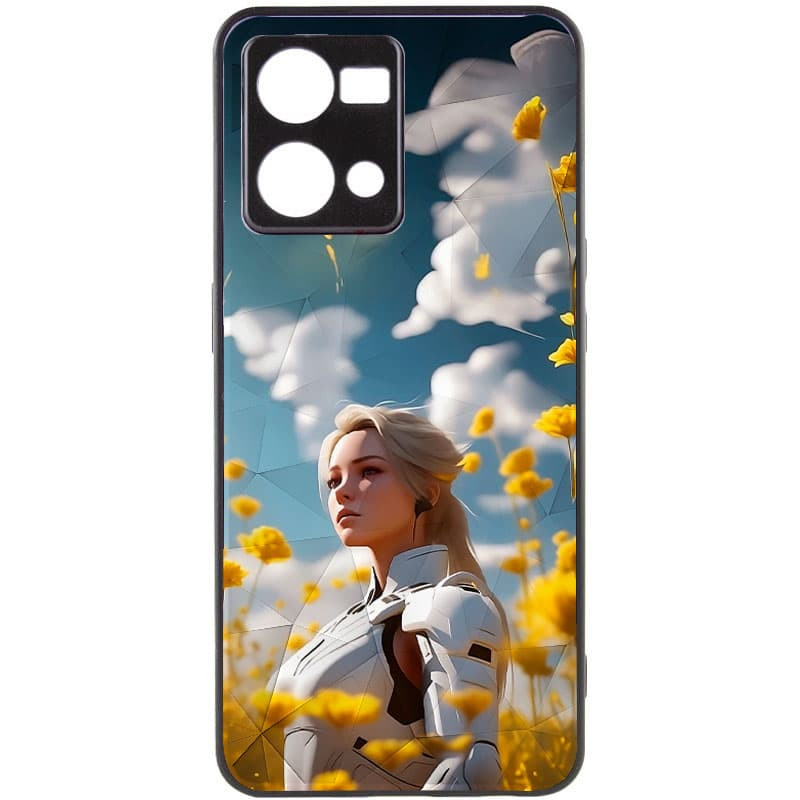 TPU+PC чехол Prisma Ladies для Oppo Reno 7 4G (Anime)