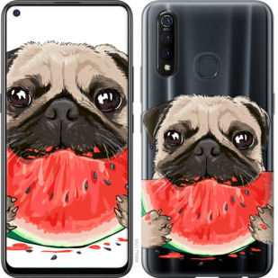 

Чехол Мопс и арбуз для Vivo Z5X 843909