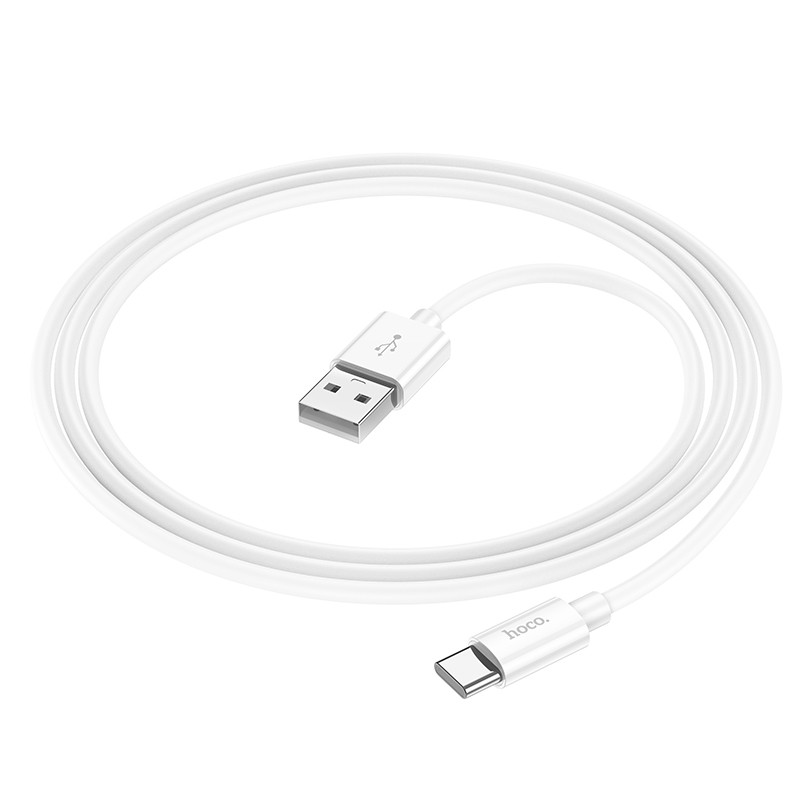 Купить Дата кабель Hoco X87 Magic silicone USB to Type-C (1m) (White) на vchehle.ua