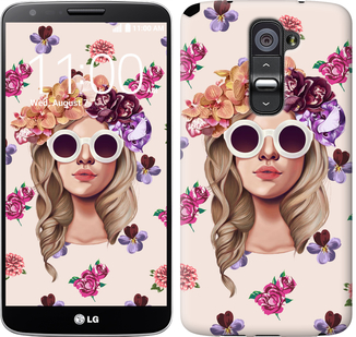 

Чохол Дівчина з квітами v2 на LG G2 190295