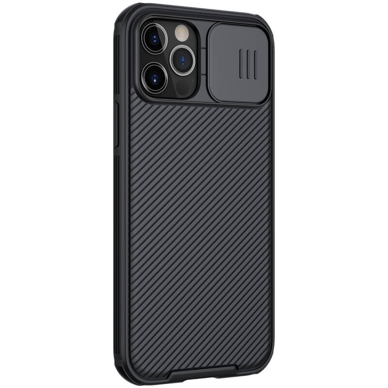 Карбонова накладка Nillkin CamShield Pro Magnetic на Apple iPhone 12 Pro Max (6.7") (Чорний) в магазині vchehle.ua