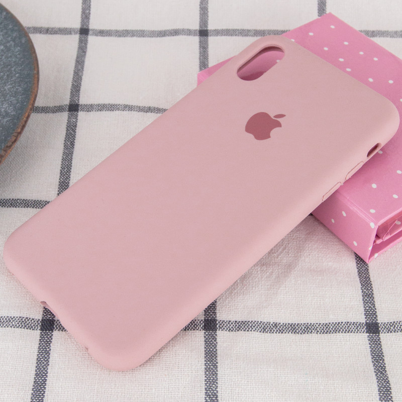 Фото Чехол Silicone Case Full Protective (AA) для Apple iPhone XS Max (6.5") (Розовый / Pink Sand) на vchehle.ua