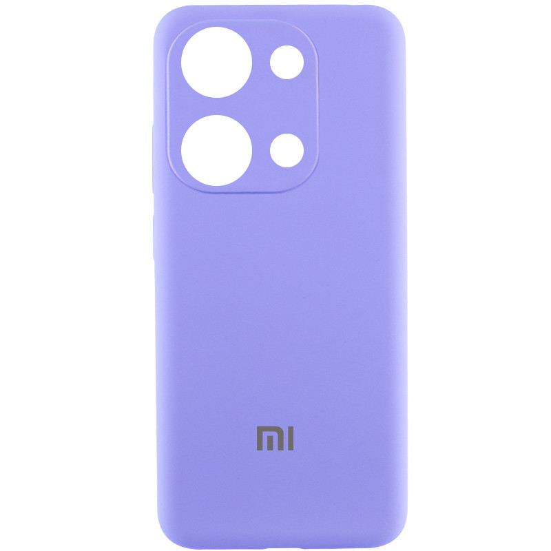 Чехол Silicone Cover Lakshmi Full Camera (AAA) with Logo для Xiaomi Redmi Note 13 4G (Сиреневый / Dasheen)