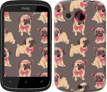 

Чохол мопсики 2 на HTC Desire C A320e 731360