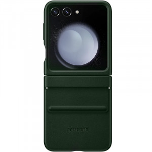 Кожаный чехол Leather Case (AAA) для Samsung Galaxy Z Flip5