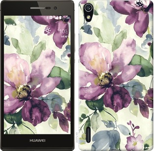 

Чохол Квіти аквареллю на Huawei Ascend P7 296814