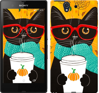 

Чохол Осінній кіт на Sony Xperia Z C6602 639708