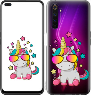 

Чехол Единорог в очках для Realme 6 Pro 919305