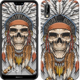 

Чехол Череп индейца для Huawei P20 Lite 690614