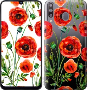 

Чехол Нарисованные маки для Samsung Galaxy M30 764845