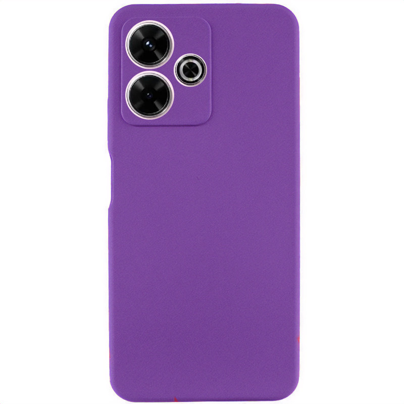 Чехол Silicone Cover Lakshmi Full Camera (AAA) для Xiaomi Redmi 13 4G / Poco M6 4G (Фиолетовый / Amethyst)