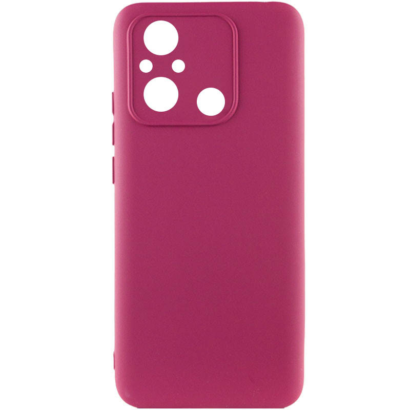 Чохол Silicone Cover Lakshmi Full Camera (A) на Xiaomi Redmi 12C (Бордовий / Marsala)