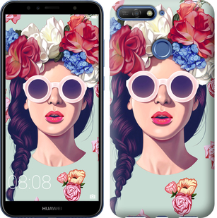

Чехол Девушка с цветами для Huawei Y6 Prime 2018 670118