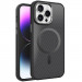 Чехол TPU+PC Carbon Mirage with Magnetic safe для Apple iPhone 14 Pro (6.1") (Black)