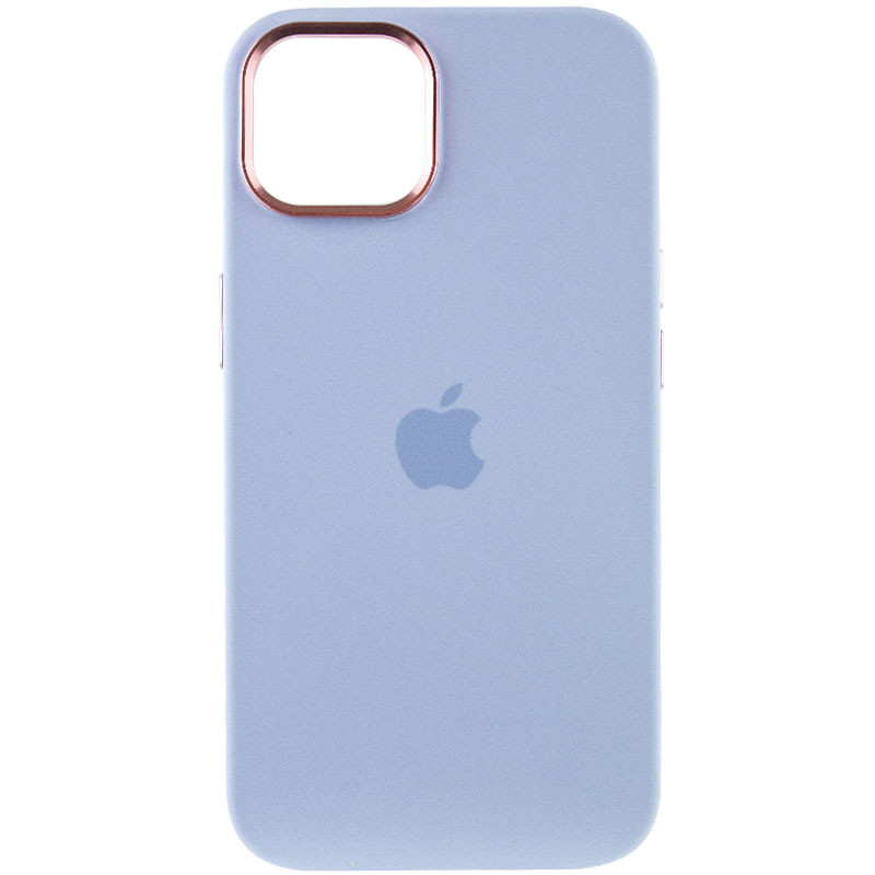 Фото Чехол Silicone Case Metal Buttons (AA) для Apple iPhone 14 (6.1") (Голубой / Cloud Blue) на vchehle.ua