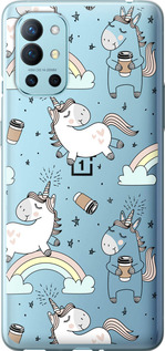 

Чехол Единорог и кофе для OnePlus 9R 1607446