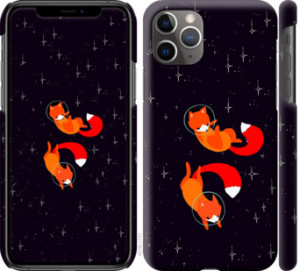 Чехол Лисички в космосе для iPhone 11 Pro Max
