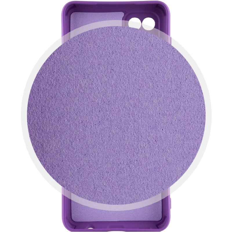 Фото Чохол Silicone Cover Lakshmi Full Camera (AA) на Samsung Galaxy A12 (Фіолетовий / Purple) в маназині vchehle.ua