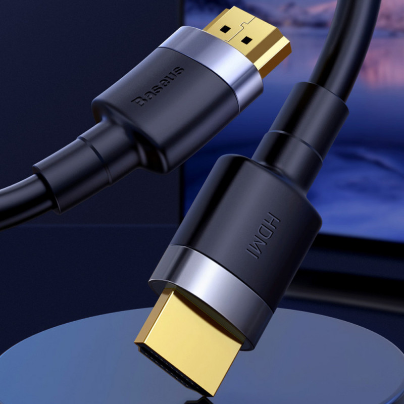 Купить Дата кабель Baseus HDMI Cafule Series 4KHDMI Male To 4KHDMI Male (1m) (CADKLF-E) (Черный) на vchehle.ua