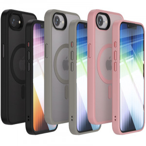 TPU+PC чехол Metal Buttons with Magnetic Safe Colorful для Apple iPhone 16e (6.1")