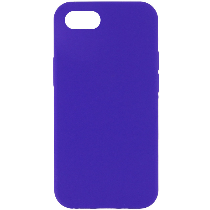 Чехол Silicone Case Full Protective (AA) NO LOGO для Apple iPhone SE (2020) (Фиолетовый / Ultra Violet)