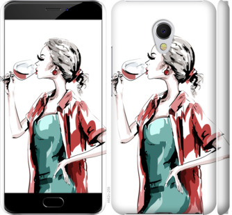 

Чохол Дівчина з келихом на Meizu MX6 841614