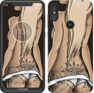 

Чехол Девушка с татуировкой для Motorola One Vision 777686