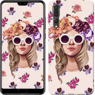 

Чохол Дівчина з квітами v2 на Huawei P20 Pro 612332