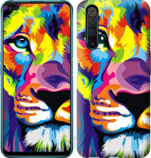 

Чохол Різнобарвний лев на Realme X50 919086