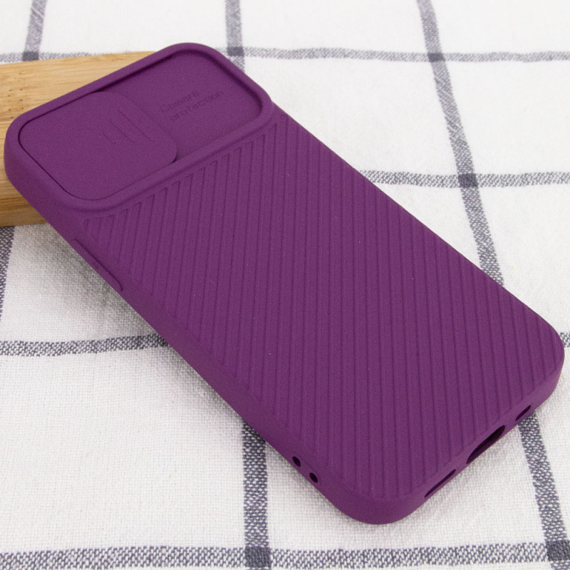 Чохол Camshield Square TPU зі шторкою для камери на Apple iPhone 11 Pro Max (6.5") (Фіолетовий) в магазині vchehle.ua