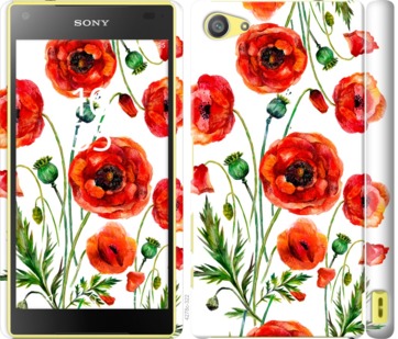

Чехол Нарисованные маки для Sony Xperia Z5 Compact E5823 744004