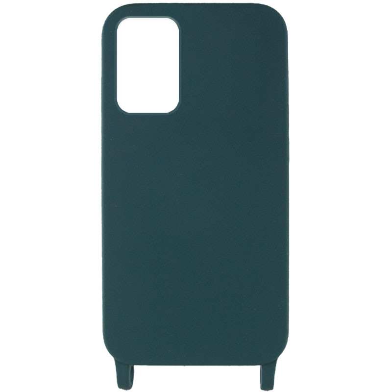 Фото Чехол Cord case c длинным цветным ремешком для Samsung Galaxy S22+ (Зеленый / Forest green) в магазине vchehle.ua