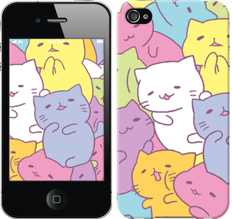 Чехол Котики для iPhone 4